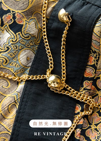 巴洛克公爵夫人鎖鏈拼接長裙（23-28"）14