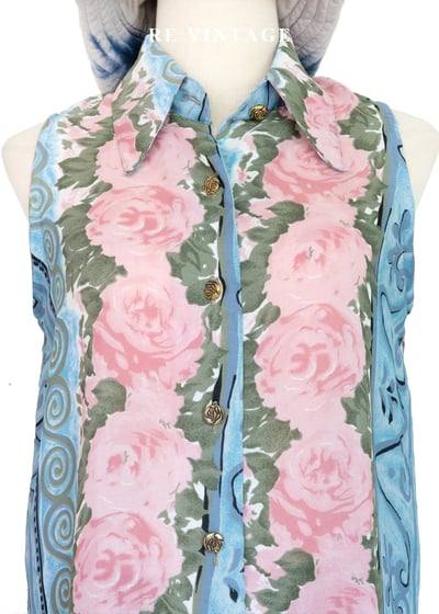 Rose Bloom 蔚藍天空玫瑰綻放長版背心4