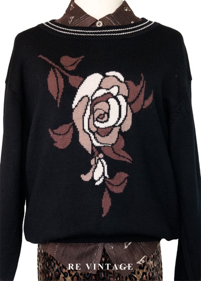 午夜荒野玫瑰針織毛衣3