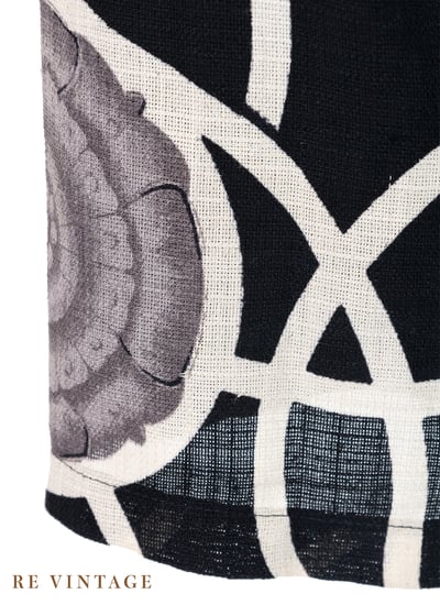 芋頭色樹紋麻料高腰短褲（26"）8