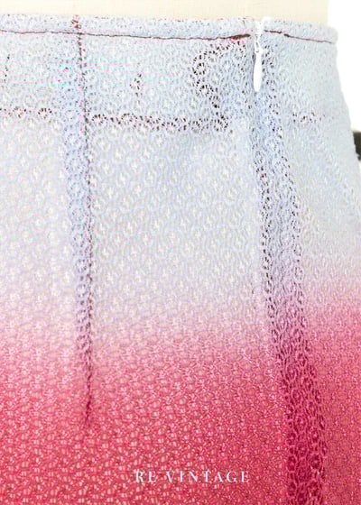 三色漸層超美的網狀布料長裙（24")10