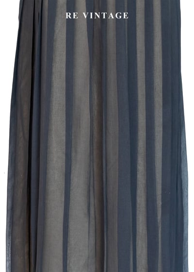 墨灰半透視百褶長裙（27"）4