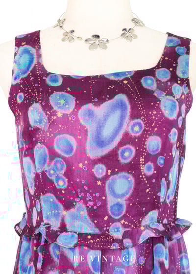 水波之上的紫光亂流美腿長洋裝8