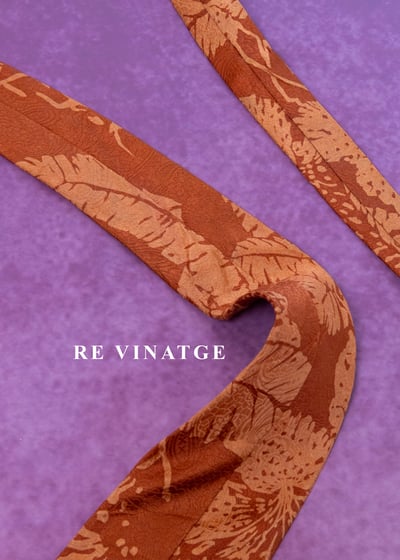 日落詩意橘紅色領帶7