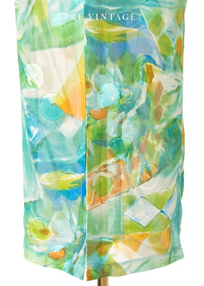 套裝裙子 - 荷葉花園透明水彩裙子（26"）11