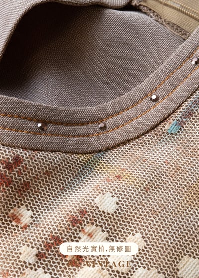 彩漆霧光格紋背心14