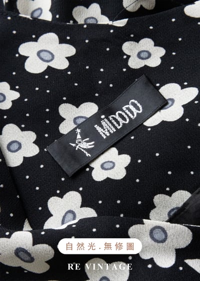 黑白映畫 - 法式雛菊氣質洋裝18