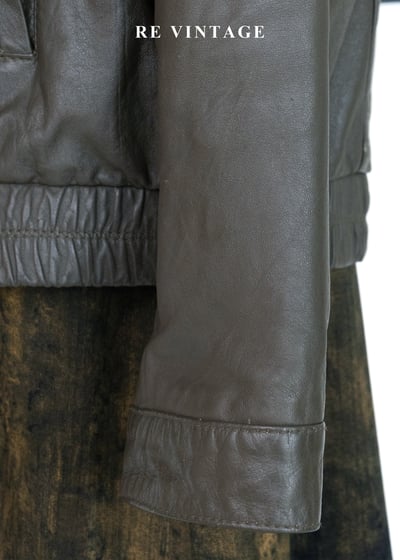 末日荒遠的率性皮革外套14