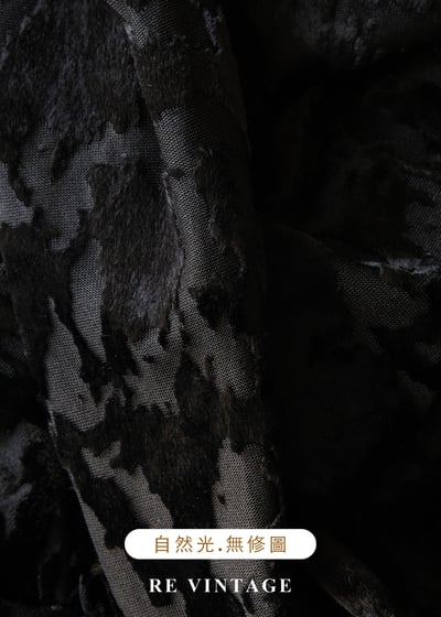 Splash 剪影露肩黑絨長洋裝20