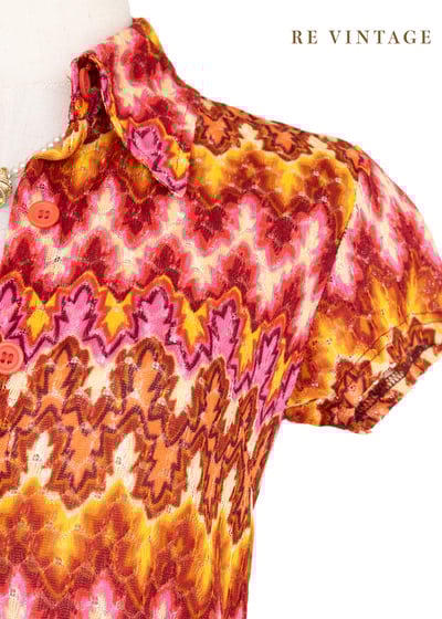 Summer in Paris 粉橘色織品長洋裝7