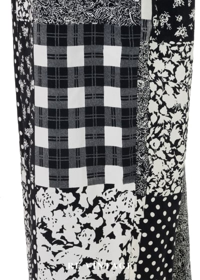 黑白故事拼圖 Patchwork 連身褲13