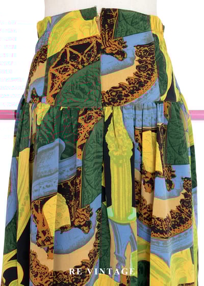 歐式熱帶植物與切割庭園長裙（27-28"）10