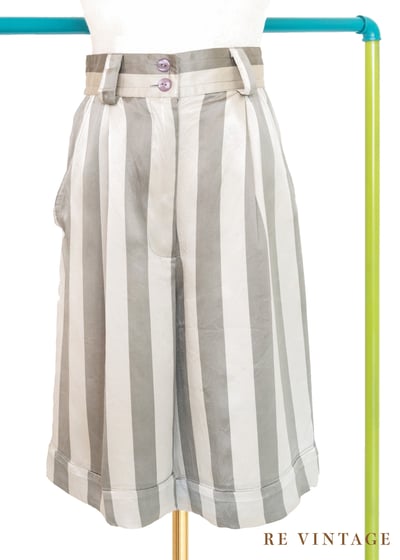 『法國寶物』全絲質線條五分短褲1