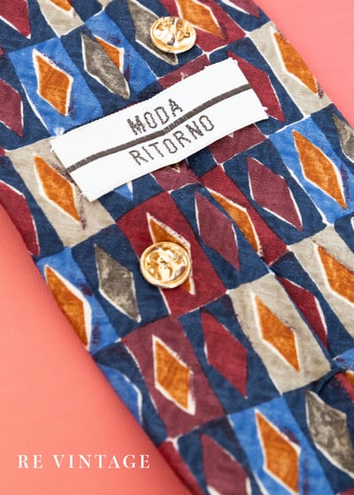 彩色Poker方塊領帶10