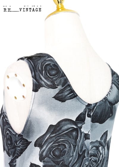 黑暗玫瑰夏日彈性長洋裝9