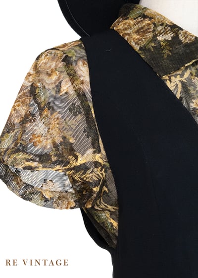 氣質單品 - 古典法式金釦黑底洋裝6