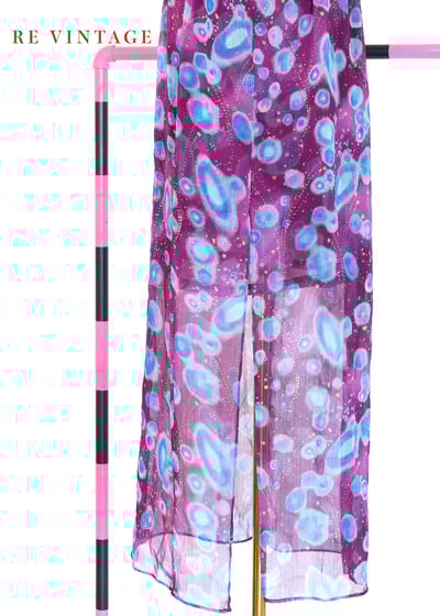 水波之上的紫光亂流美腿長洋裝5