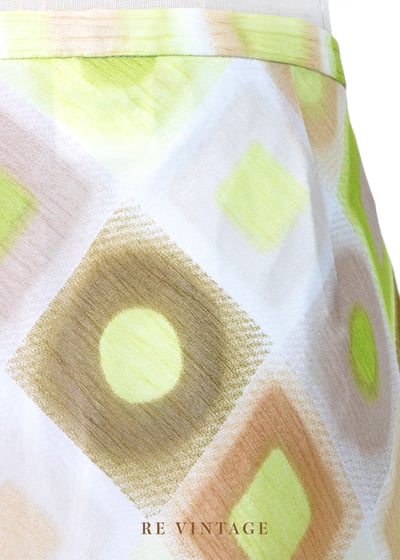 Amber Moss 菱格光影琥珀綠長裙（27"）12