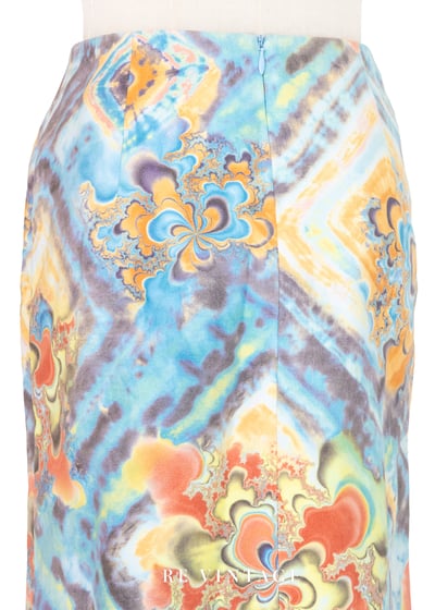 液態宇宙迷幻漩渦及膝裙（25"）9