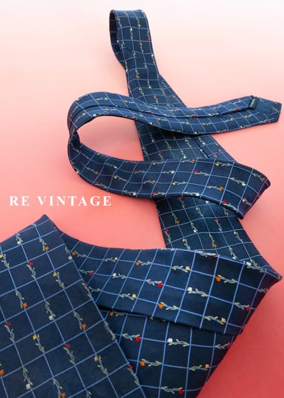 方格裡的春天 - 玫瑰花園領帶8