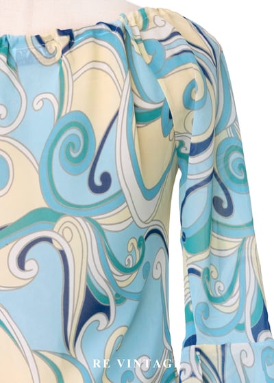 海潮迷幻普普風漩渦雪紡洋裝11