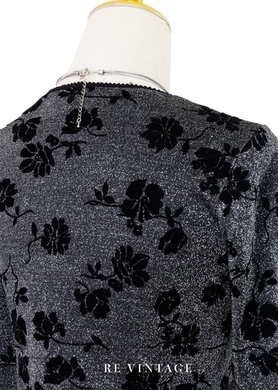 閃閃發光黑玫瑰長袖上衣7