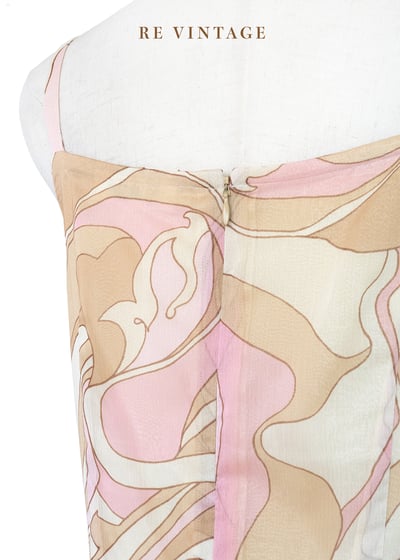 草莓咖啡流動線條細肩帶洋裝9