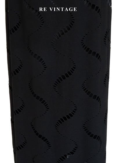 波浪透視極簡黑長裙(23-26")7