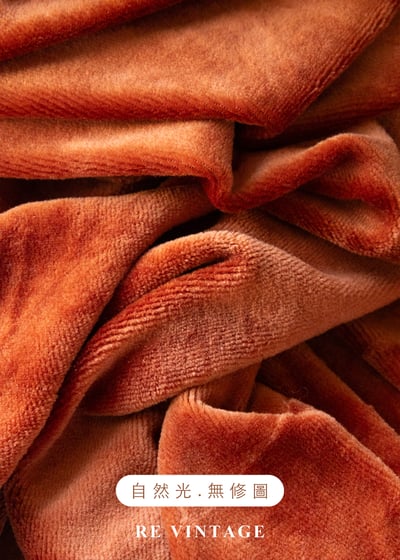 紅調暖橘色高腰寬版絨布長褲（24-28"）13