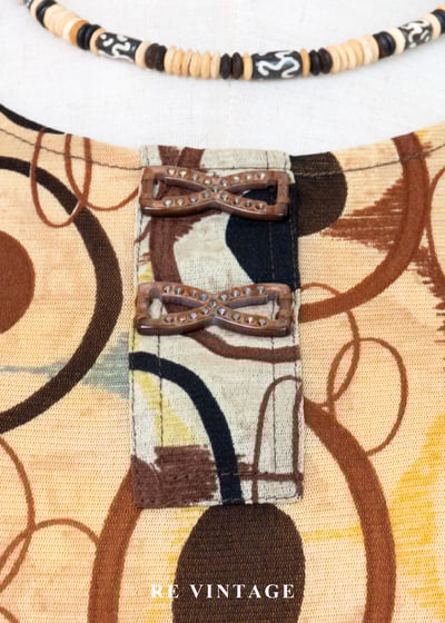 摩登棕色軌道迴圈長洋裝9