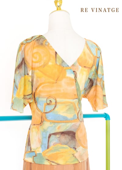 HABIT 抽象藝術圖夏日上衣4