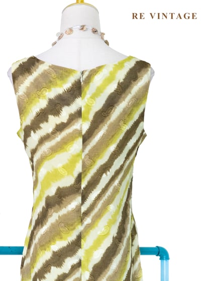 泥土與草地的復古詩長洋裝14