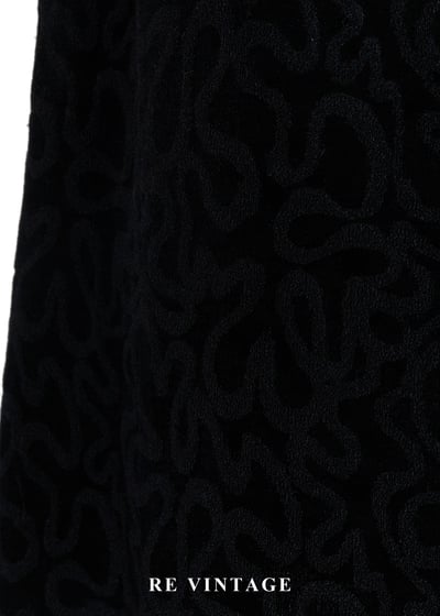 觸覺故事暗黑花朵絨布中長裙（24-26”)6