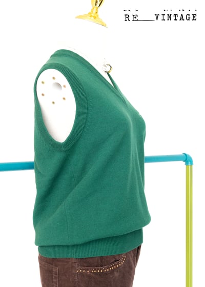 寶綠色毛衣針織背心4