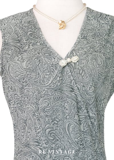 柔霧蕨類氣質長洋裝5