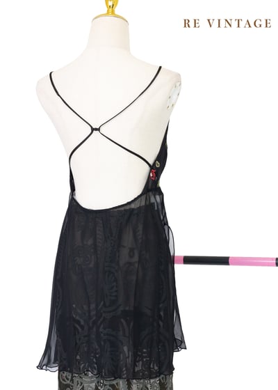 紅花綠葉透膚雪紡背心11