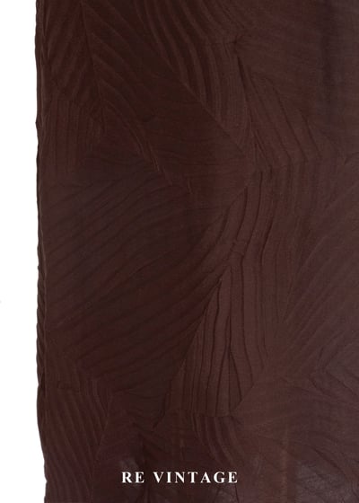 煙燻棕交錯壓印紋理細肩帶長洋裝8