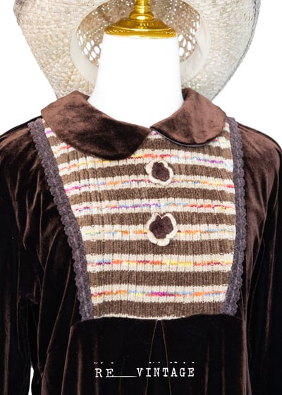 彩虹巧克力工廠絨布長洋裝4