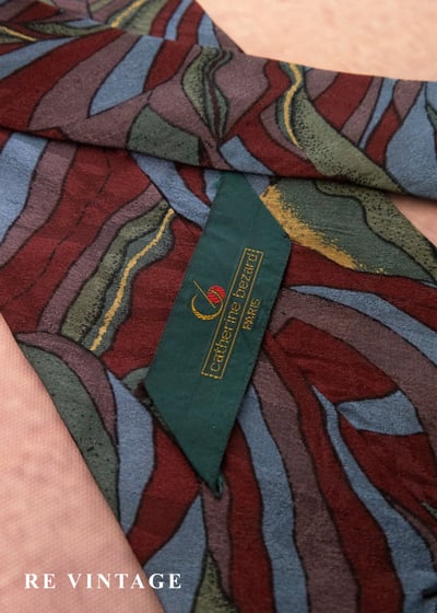 抽象油流動饗宴領帶3