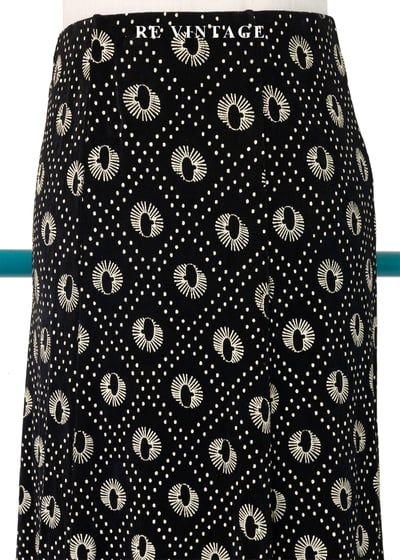 奶黃孔雀眼波點長裙（26-30"）8