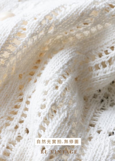 柔白編織紋理短袖上衣14