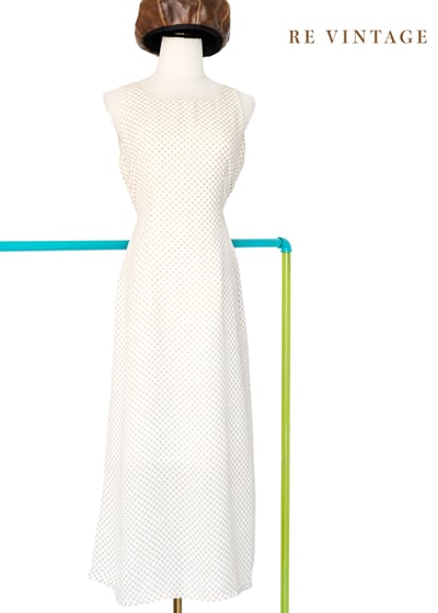 Sandshell 菱格紋氣質長洋裝1