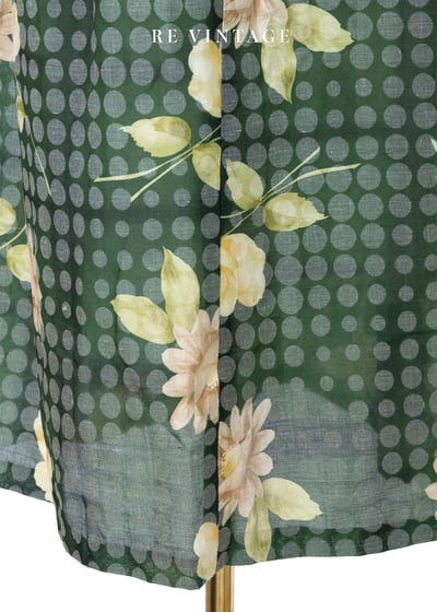 復古圓波交疊花卉奇幻美裙（27"）10