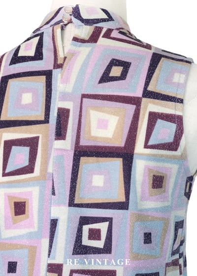柔霧紫顛倒方形圖騰背心9