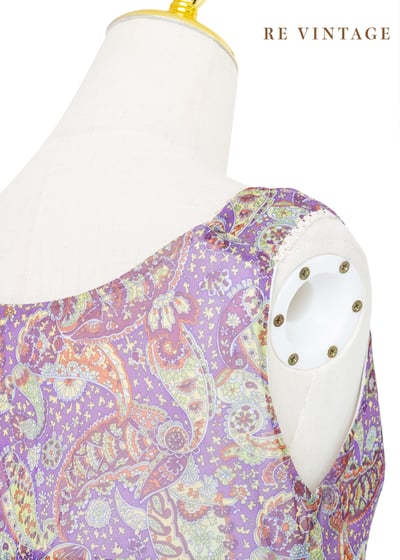 Smoky Grape 滿版印花網紗洋裝11