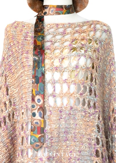 夕陽下的橘光蜘蛛網空氣感毛衣洋裝3