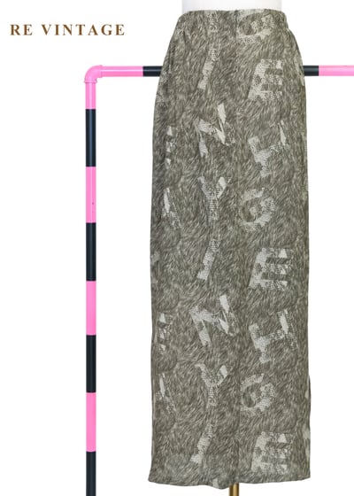 塗鴉讀本迷幻字母壓印長裙（26-28"）7