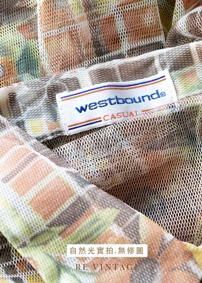 格子裡の可愛小花網紗上衣13