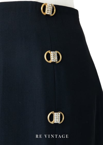 質感單品- 金色樂譜黑色長裙（26"）5