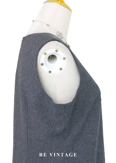 質感單品 - 視覺中心水泥灰長洋裝8